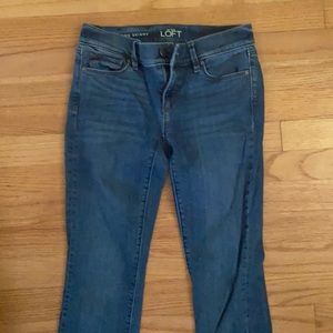 LOFT Medium wash modern skinny jeans